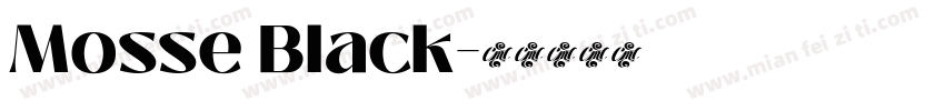 Mosse Black字体转换